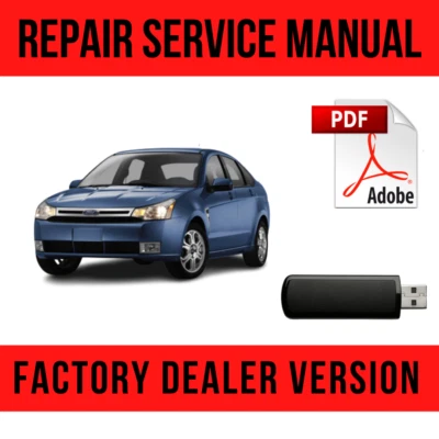 $16.49 • Buy Ford Focus 2007-2012 Factory Repair Manual USB