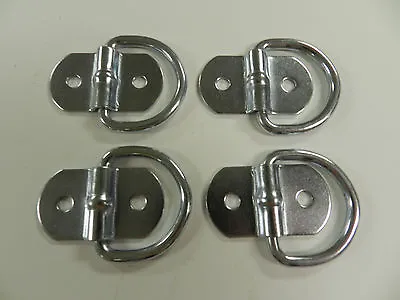 (4) D-Ring Tie Down Rings 1/4  1000# Rating Trailer Truck ATV Cargo SR-10 • $8.88