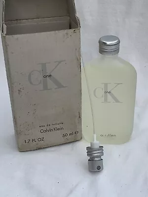 Calvin Klein CK One Eau De Toilette 1.7 Oz Distressed Box • $25.90