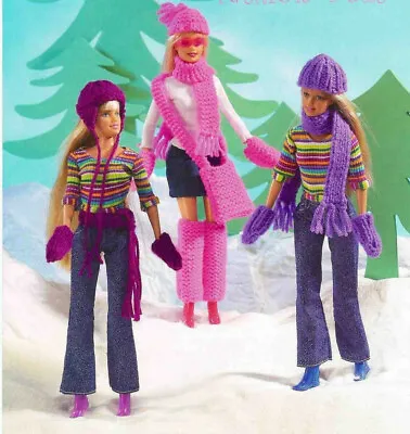 £2.89 • Buy Knitting Pattern Copy 2114.   Dolls Clothes Accessories For Barbie Sindy Etc. DK