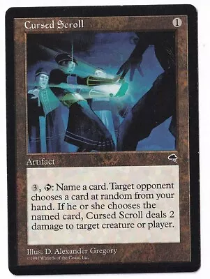 MTG Cursed Scroll Tempest Rare LP Magic The Gathering • $5.22