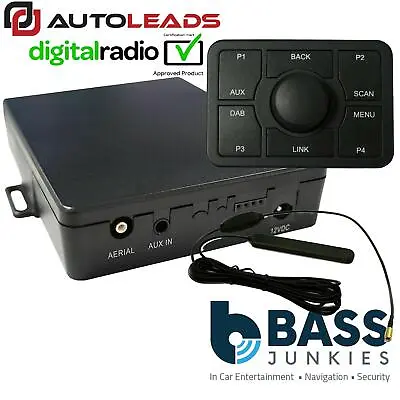 FM Transmitter In Car Stereo DAB+ Radio Aux In Adaptor & Aerial Fits Peugeot • £34.99