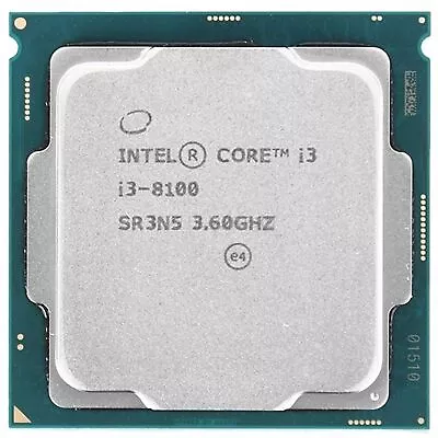 CPU Processor Intel Core I3 8100 360ghz Sr3n5 Lga1151 V2 LGA 11 Reconditioned • $336.95