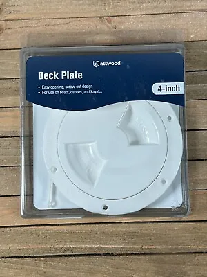 Attwood 4  Deck Plate White 12790-3 • $16