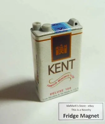 KENT CIGARETTES Novelty FRIDGE MAGNET Novelty 2  Tall White Blue Display Cute • $2.99