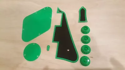 PickguardBack PlatesKnobs And Tip.. Green/Black Fits Epiphone Les Paul JAT • $89.99