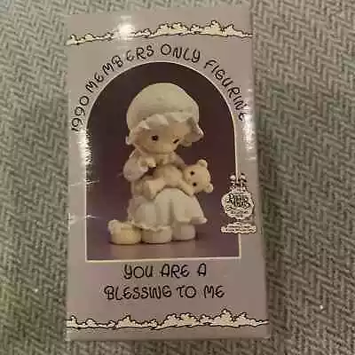 Precious Moments “You Are A Blessing To Me”PM-902 Porcelain Figurine Enesco 1990 • $10