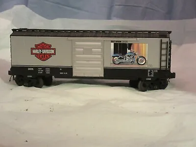 MTH Harley Davidson O Gauge Blue Motorcycle Box Car • $75