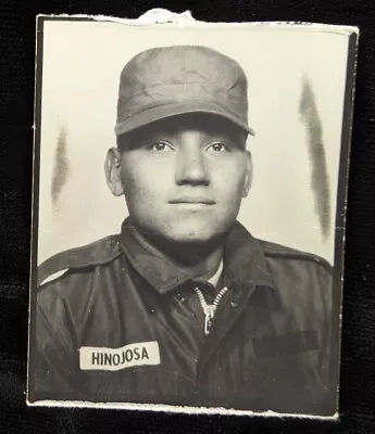 Vintage Photobooth Photo Booth Vietnam Era Handsome Soldier 1966 Name Hinojosa • $7