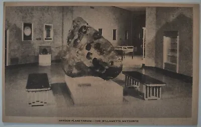 Vintage Postcard Hayden Planetarium Willamette Meteorite AA15 • $19.65