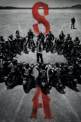 Sons Of Anarchy Bike Circle Cool Wall Decor Art Print Poster 24x36 • $13.98