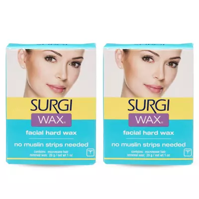 Surgi Microwave Facial Hard Hair Removal Wax 1 Oz 2 Pack • $15.99