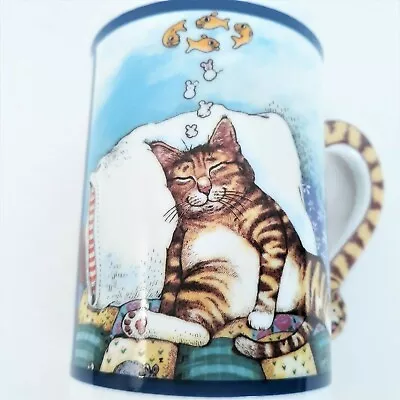 Danbury Mint Cat Mug Cup Comical Cats Decorative Porcelain New Without Box  • £13.03