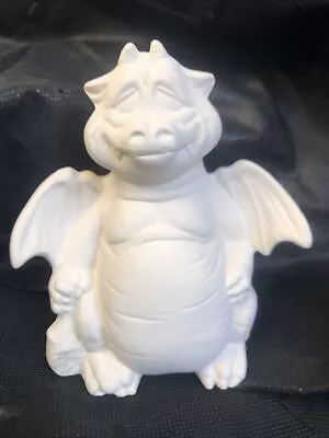 Ceramic Bisque Ready To Paint Happy Dragon 5.5”x5”x3” • $12