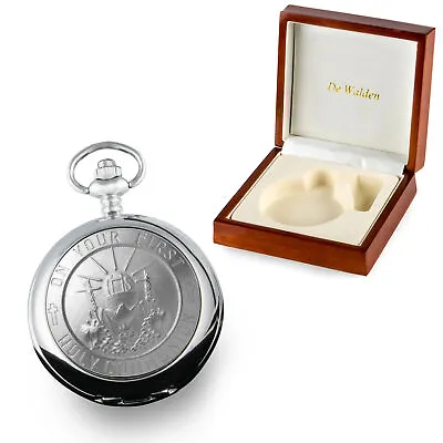 £39.99 • Buy Engraved First Holy Communion Pocket Watch In A Wooden Box 1st Communion Gifts