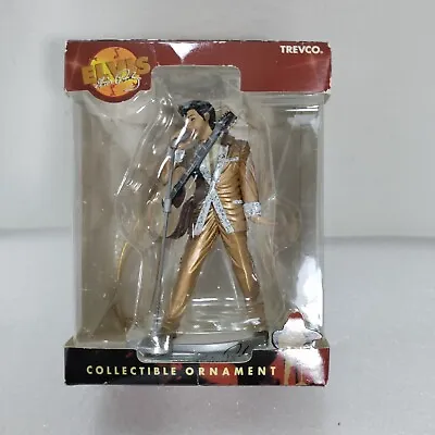 Elvis Presley Gold Suit Christmas Ornament 2002 Trevco Collectible • $24.98