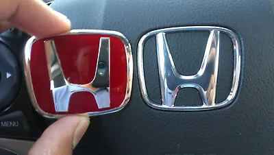Accord FIT Civic JDM Red Steering Wheel Type B Emblem Civic Si S2000 Accord • $15