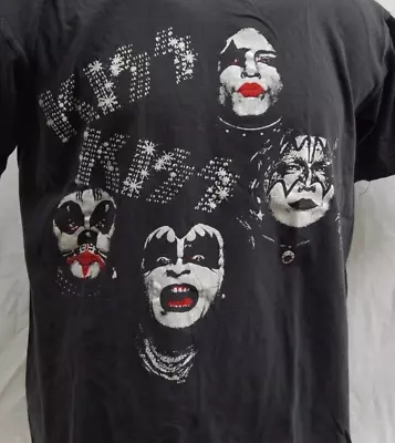 Vintage Kiss Band T-shirt Black Short Sleeve All Sizes S To 5XL TA3039 • $27.54