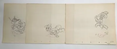 Disney's 1938 MOTHER GOOSE GOES HOLLYWOOD - MARX BROS.  Production Drawings (3) • $1700