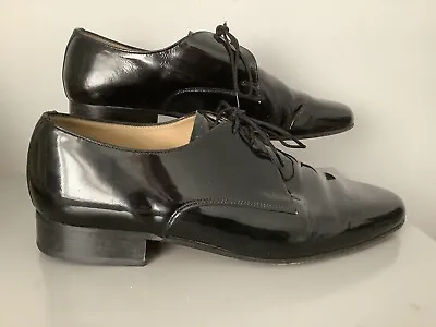 £39.99 • Buy Sanders “Andy” Leather Patent Lace Up Formal Shoes Size UK 10.5 Special Occasion