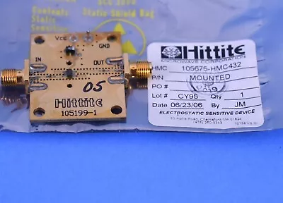 Hittite Microwave 105675-HMC432 SMT GaAs HBT MMIC DC-8 GHz Static Divider • $29.95