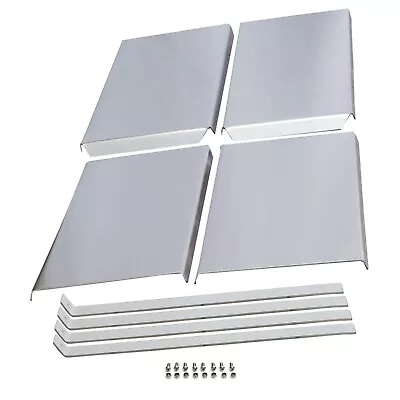 $187 • Buy 4 X 2.5mm Aluminium Plain Plate Tray Mudguards 4x4 Ute (-set Of 4) X 2 Mudflaps