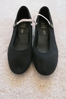 Girls Ballet Freed RAD Canvas Character Shoe Low 1  - Black RRP £24.95 /USED • £15