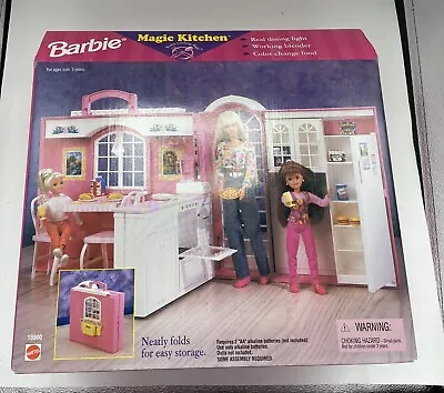 SEALED Vintage 1998 Barbie Magic Kitchen Playset By Mattel Light Up #18900 NRFB • $145