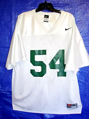 XL NIKE MICHIGAN STATE Jersey White Polyester Green Number 54 New • $19.95