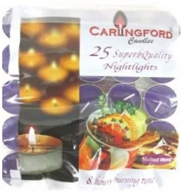 Scented Tea Lights 8 Hour Burning Time Candles Tealights 12 Scents Pack Of 20/25 • £7.99