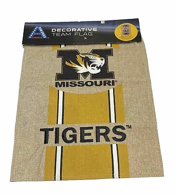 Missouri Tigers University 13 X 18 Burlap Garden Flag • $15.75