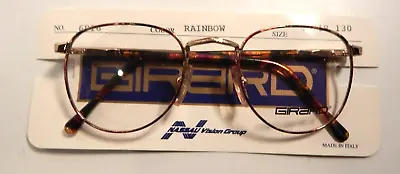 Vintage GIRARD 6816 Rainbow 48/18 P3 Made In Italy Eyeglass Frame NOS #360 • $9.99