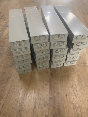 $10 • Buy One, Vintage Antique Bank Safety Deposit Box Sheet Metal Storage Safe
