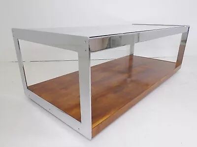 Stunning Vintage Merrow Associates Rosewood & Chrome Coffee Table • £950