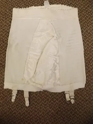 Deadstock Vtg 1950s NEW Open Bottom Girdle W/ Hosiery Garters S 25/26 Rubber • $84.91