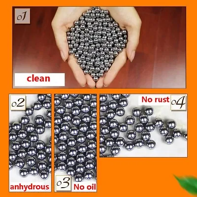 100xSteel Solid Ball 6/7/8/9/10mm  Hunting Catapult Bearing Ball Shiny Ammo Game • $9.97