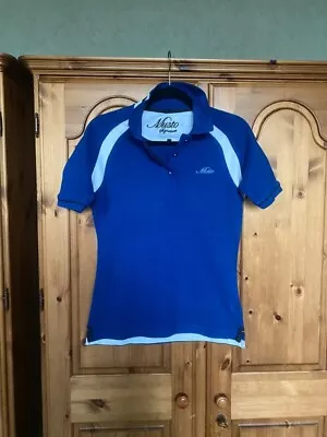 Musto Zara Phillips ZP 176 Blue Polo T Shirt Size 10 VGC • £6