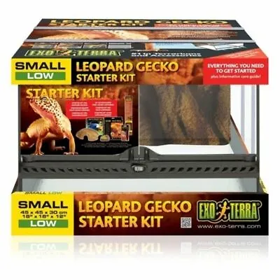 £177.99 • Buy Exo Terra Leopard Gecko Terrarium Starter Kit Versatile Reptile & Amphibian Keep