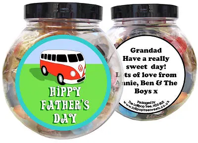 £10 • Buy Camper Van Personalised Father's Day Present - Gift Jar Of Sweets