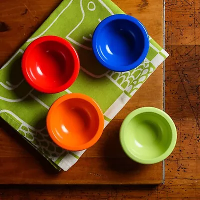 Vintage Set Of 4 Condiment Ingredient Bowls OGGI Melamine Plastic Multicolor • $15.99