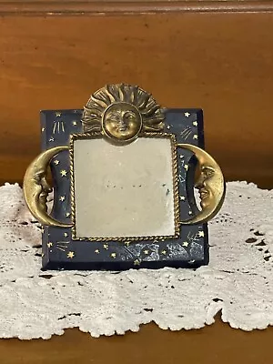 Celestial Frame With Sun And Moons Black & Gold Some Scratches Holds 3x3 Photo • $15