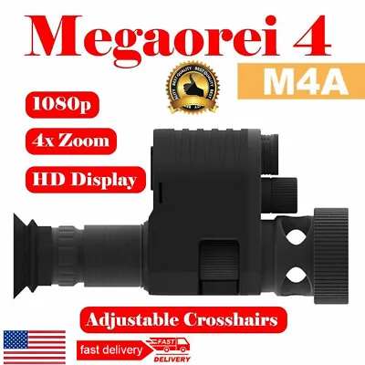 Megaorei 4A Night Vision Scope For Rifle Optical Sight Telescope Hunting Cameras • $129.99
