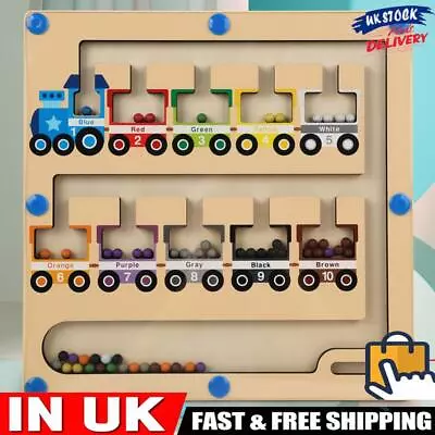 Art Board Game With Magnetic Pen Wooden Practice Fine Motor Skills For Kids Toys • £13.59