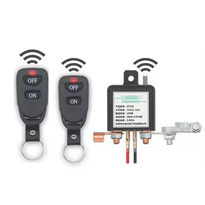 Dual Remote Control  Battery Isolator Relay Start On/Off For Car Power Switch • $44.90