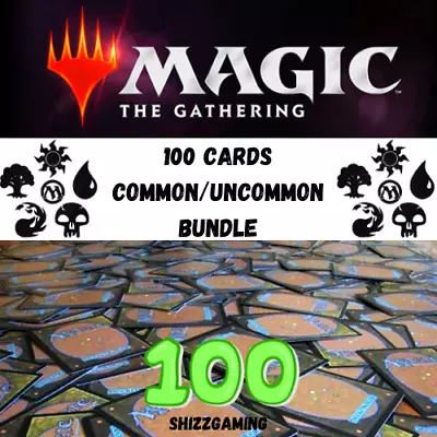 100 MTG Common/Uncommon Cards Bundle Bulk Job Lot • £5.99