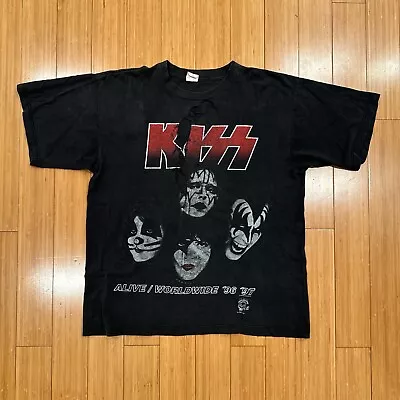 Authentic Kiss Alive/Worldwide Tour ‘96/’97 Vintage Merch (Size Large) VERY RARE • $150