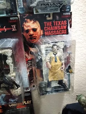 McFarlane Movie Maniacs Series 1 Leatherface TCM - SHIPS FREE! No Yellowing! • $75