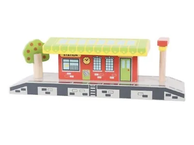 £16.99 • Buy STATION / PLATFORM  For  Wooden Train Track Set ( Fits Brio Thomas ) NEW BOXED
