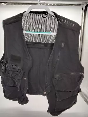 American Stitch Black Fishing Vest  Size L • $19.99