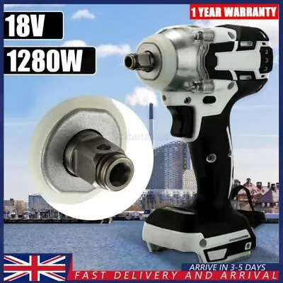 1/2''520N.M Cordless Impact Wrench Rattle Gun Replace For Makita Battery DTW285Z • £24.99